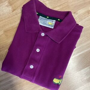 Mens Slazenger Augusta National Golf Shop Short Sleeved‎ Cotton Polo Masters Lg